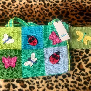 The Sak Green Crochet Bag